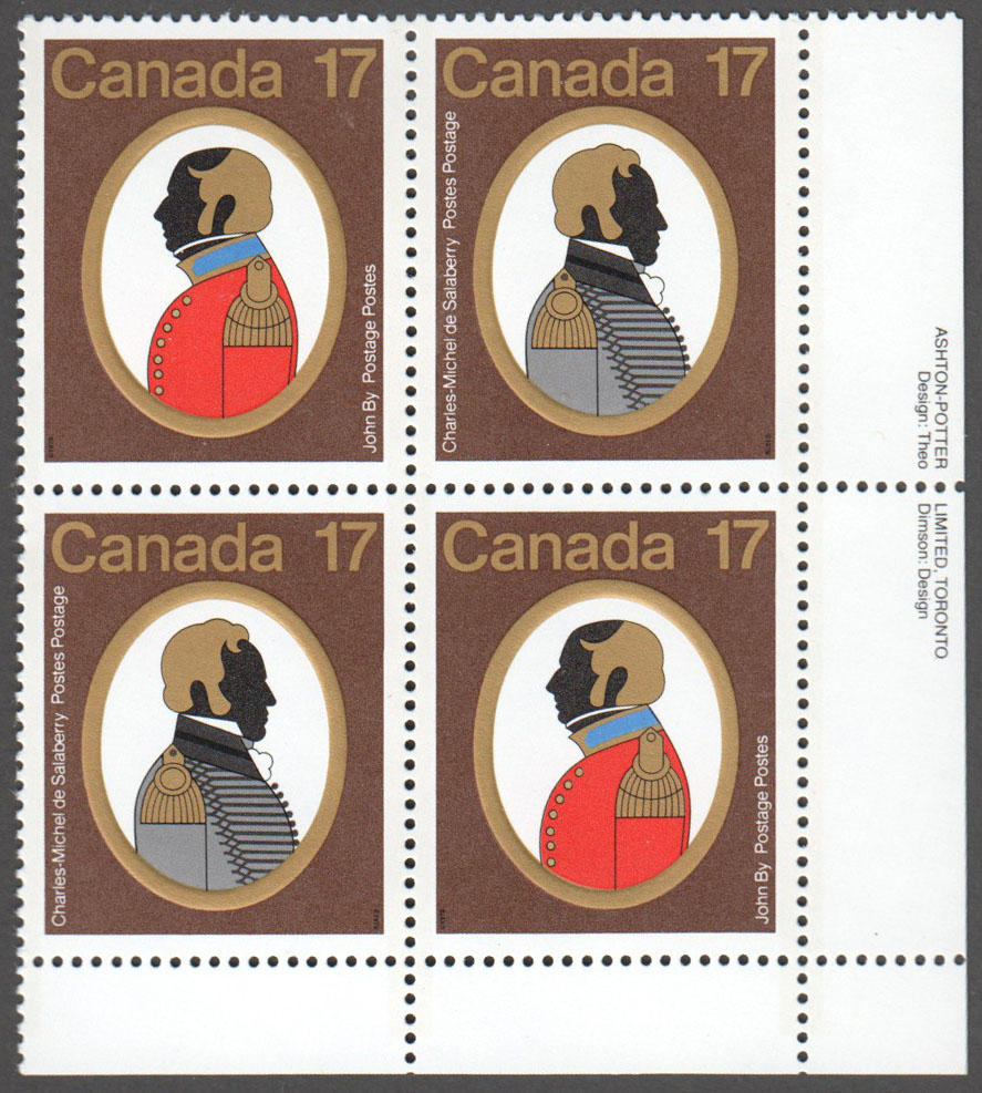 Canada Scott 820a MNH PB LR (A9-14) - Click Image to Close